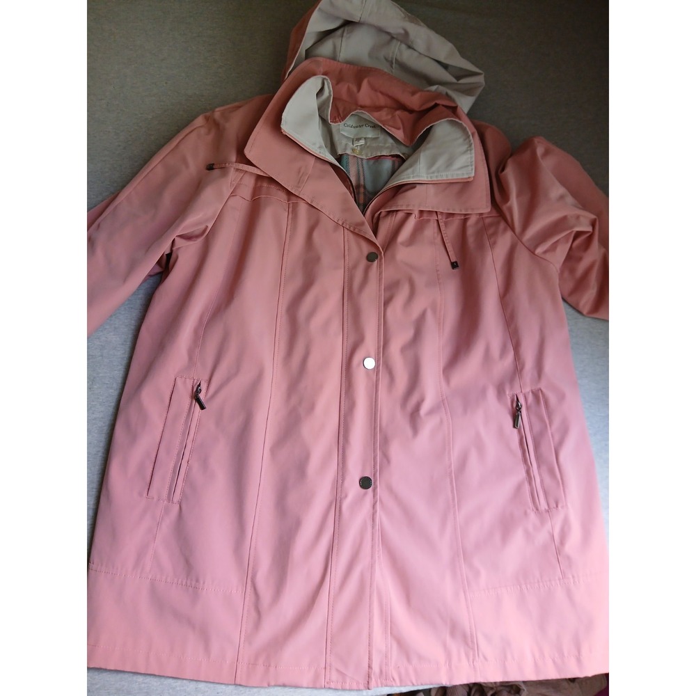 Coldwater Creek Jacket 3x All Season Coat Removable Lining Hooded Outdoor Rain